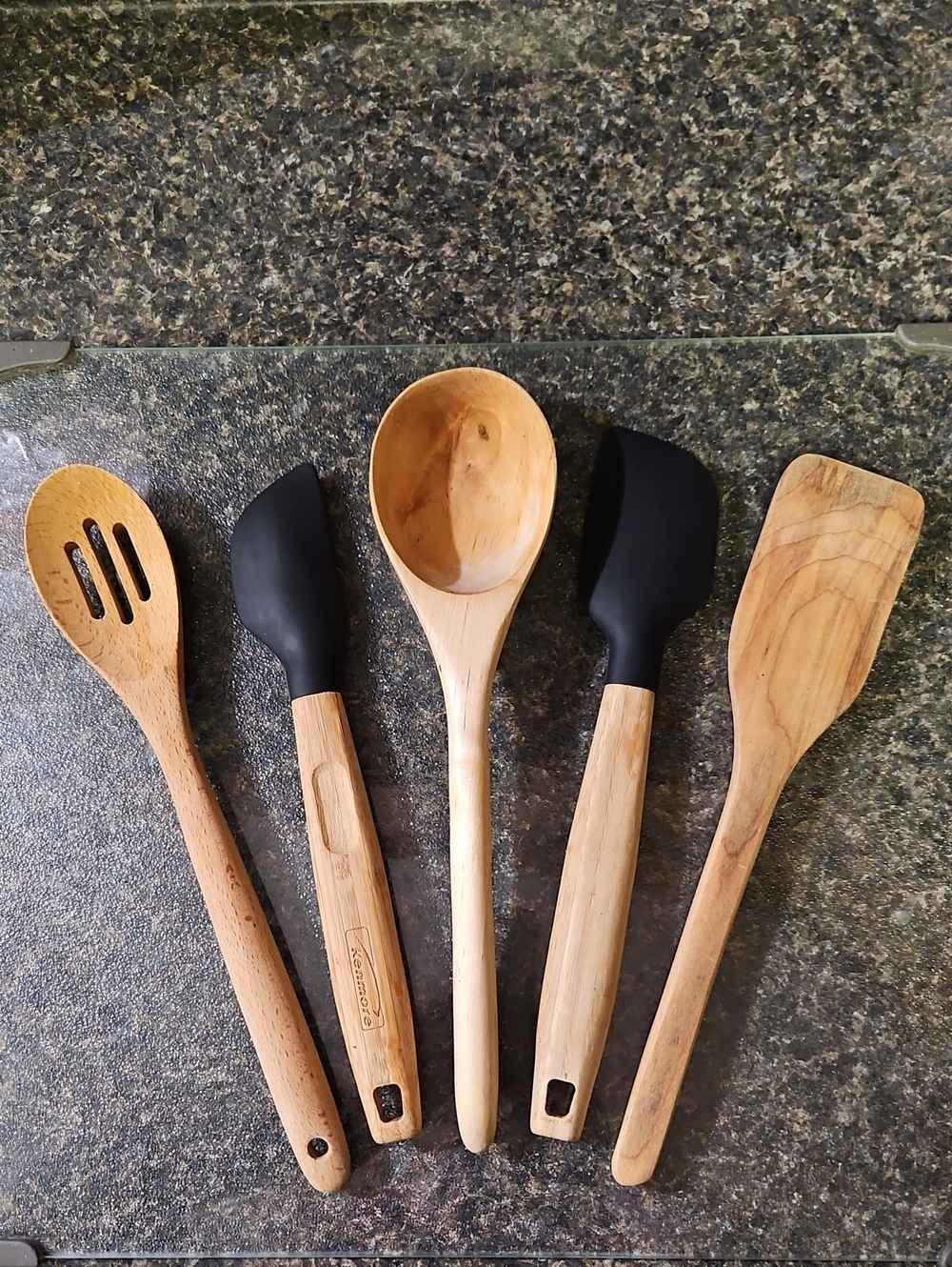 Wooden Kitchen Utensils Set Of 5